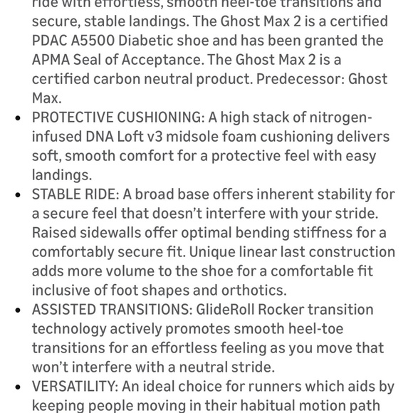 Brooks Women's Ghost Max 2 Neutral Running & Walking - Picture 6 of 7